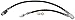 Dorman H622810 Front Passenger Side Brake Hydraulic Hose Compatible with Select Nissan Models