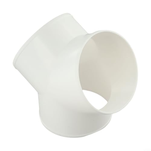 Yuanpgky HOMEY - Conector divisor de conductos compatible con extractores y campanas extractoras, controlador de aire de PVC compatible con conductos de ventilación de 100 mm, 150 mm, 200 mm, blanco