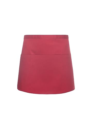 Karlowsky BVS 3 PURE Vorbinder BASIC mit Tasche, 65% Polyester/35% Baumwolle, Rot, Einheitsgröße