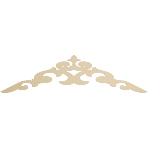 60"W x 15"H x 1 1/2"P (6/12) Pitch Kendall Signature Urethane Gable Pediment, Primed Tan
