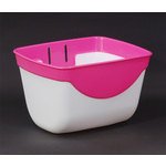 フィンガー(Fingger) プラバスケット SW-911 ピンク/ホワイト 子供 幼児 自転車 プラスチック 前かご フロント