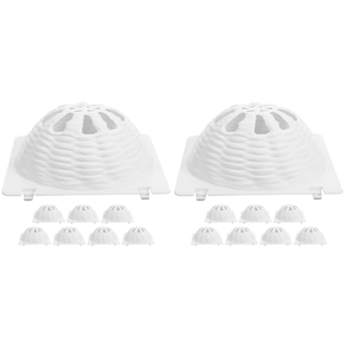 balacoo 2sets Hollow Hanging Cage Nest Covers Nest for Incubation Breeding Lids Cover Basin Lid Plastic Products 8pcs*2