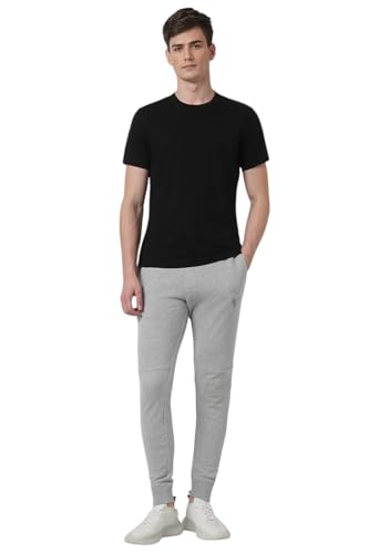 Image of Van Heusen Men's Regular Fit Mid Rise Athleisure Joggers - Drawstring Waist, Side Panel, Twin Pockets