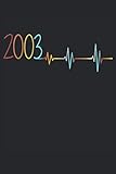 Photo Gallery heartbeat 18th birthday 18 years born in 2003 heartbeat pulse frequency: notebook - funny birthday gift, vintage retro gift idea - a5 (6x9) - 120 ... book, sketch, planner, birthday, vintage Photo Gallery heartbeat 18th birthday 18 years born in 2003 heartbeat pulse frequency: notebook - funny birthday gift, vintage retro gift idea - a5 (6x9) - 120 ... book, sketch, planner, birthday, vintage