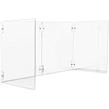 Protective Cover Induction Cooktop, Splatter Guard Acrylic 4 Pcs, Heat-Resistant Cooking Stove Shield, Easily Store and Assemble, Design Transparent, Fits Various Stovetops