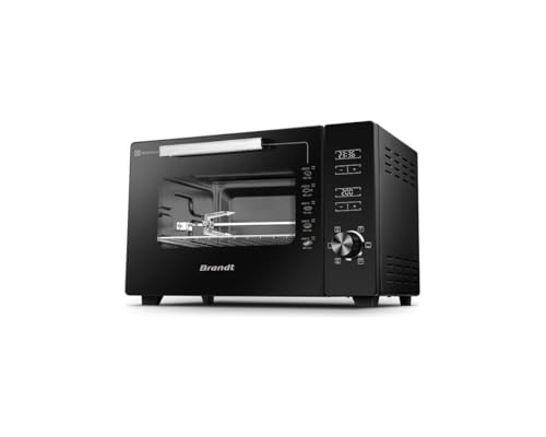 BRANDT - FC406MHB - Mini horno 40L - Dimensiones del plato: 29*38 cm - Ajuste de temperatura: 40? a 220?