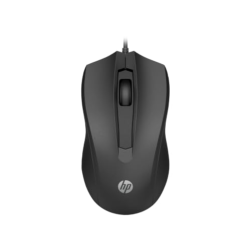 Image of HP Wired Mouse 105 - Optical - Cable - USB Type A - 1600 dpi - 3 Button(s) - Symmetrical