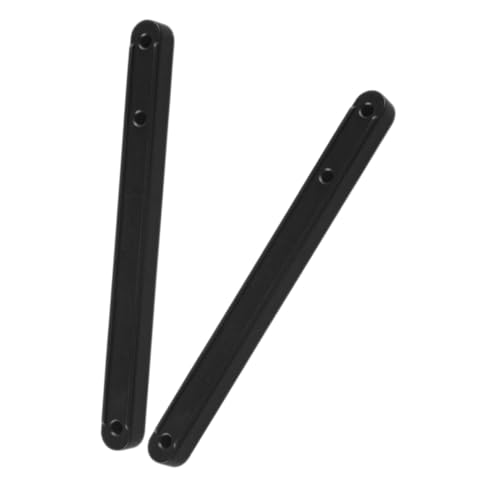 GLEAVI Guías De Riel Para Cajones De Armario 180 Mm Negras, Correderas Laterales Suaves y Silenciosas, Repuesto Para Muebles Como Mesitas y Cómodas, Pack 2 Piezas, Uso Doméstico Continuado