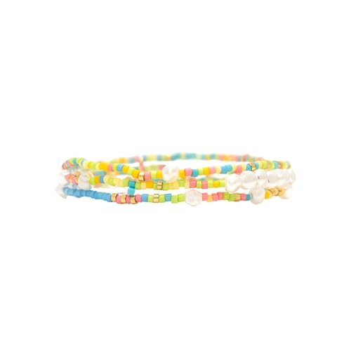 Pura Vida Bracelets Pack Solana Seed Bead Stretch Bracelet Stack - Set of 3