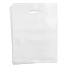 100-Pack Clear 12 x 15 Merchandise Bags with Die Cut Handles, 1-Mil Thick Recyclable LDPE, No Gusset, Bulk Retail Shopping Bags, 12 x 15 Inches