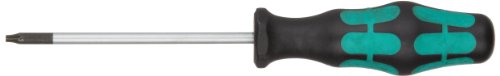 Wera 367 BO TX10 x 3-1/8in Kraftform Plus Torx BO tamper-resistant screwdriver, TX10 x 3-1/8 in.