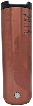 Starbucks Holiday 2021 Stainless Steel Vacuum Insulated Siren Rose Gold Tumbler 16 Oz