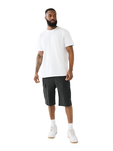 True Religion Men's Classic Cargo Shorts | Jet Black | 28 | Amazon.com