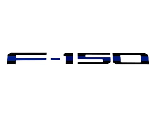 Image of Eurosport Daytona- Compatible with 2021-Current, Ford F150 Standard Tailgate Letters (Blue Line)