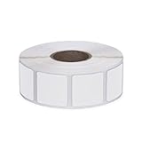 Roll of 1000 7/8' Square Target Pasters (White, 1000 Pasters)