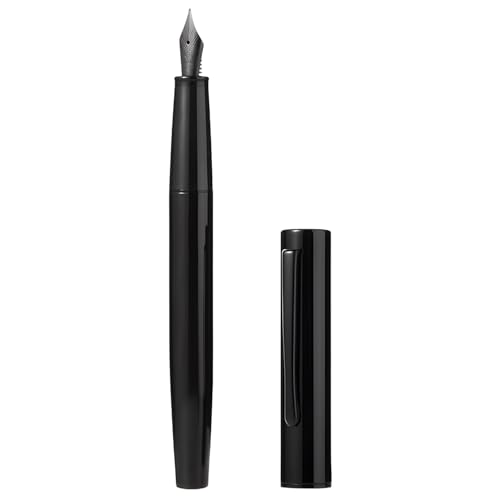 Fountain Pen, Professionals' Plus Students' Smooth Writing Pen, 0.4 Mm Fine Nib, Sleek Design That's Ergonomic, Classic Black