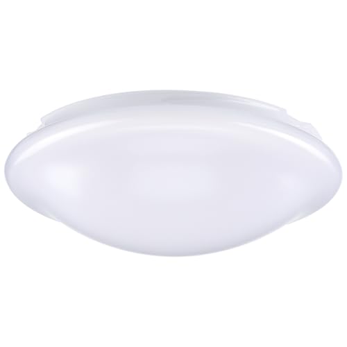 Image of Cabilock 10 Inch Round Plastic Ceiling Light Cover Replacement Flush Mount Lamp Shade for Bedroom Bathroom Kitchen Balcony Fixture Accessory