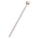 Generic Orff Piezas de Instrumentos de Percusión Regalo de Música Ligero Durable, 1 par de Mazo de Plástico para Baquetas, Material Didáctico para Mazo de Tambor (Madera de cabeza redonda de 2 cm.)