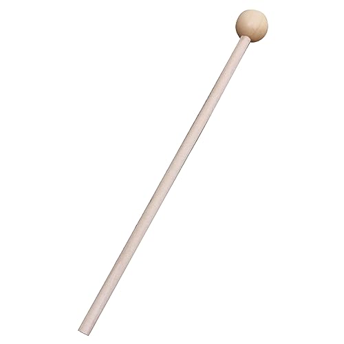 CHICIRIS Maillet de de Tambour, Pièces d'instruments de Percussion pour Xylophone et Harpe en Acier, Aides Pédagogiques Musicales pour étudiants et Débutants (Bois à tête ronde de 2 cm)