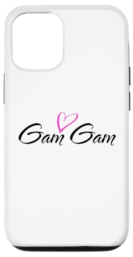 Gam Gam with Pink Heart Fun Aunt Grandma Mom �M�t�g �X�}�z�P�[�X iPhone 12/12 Pro �p