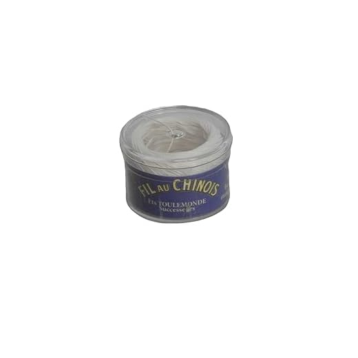 Bobine De Fil AU Chinois en Lin A Coudre 30 Mètres/N°40 Couleur Blanc - Idéal Surpiqûres, Jeans et Cuir, Couture Solides Boutons, Bricolage, Reliure Maquettes,Tissus Épais, Bijouterie, Colliers.
