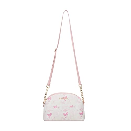 Image of Caprese Scarlet Small Sling Bag for Women with Adjustable Strap | Floral Printed Faux Leather | Multi-Compartment Crossbody Purse | Zipper Closure | Stylish Everyday Bag