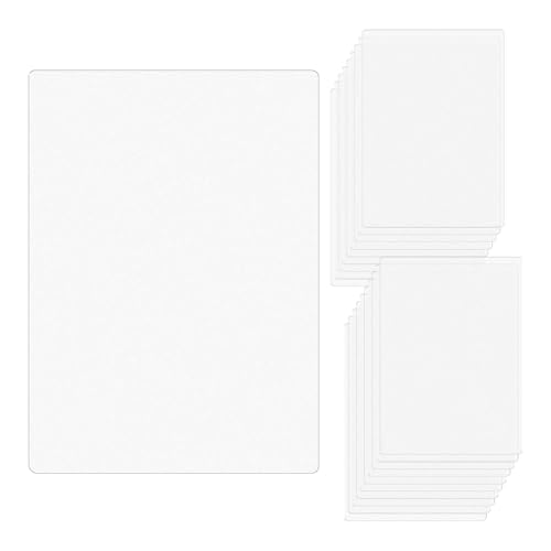 20pcs B5 Binding Covers Plastic DIY Frosted PP Filleted Corner 0.4mm Thick No Hole 7.3x10.2" Cover for Binder Discbound Planner Notebook (B5)