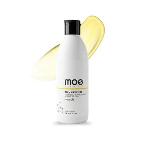 Image of Moe Puppy Anti-Tick & Flea Dog Shampoo | Neem & Aloe Vera | Fast Relief & Soothing for Itching | Repel Ticks| Long-Lasting Skin Protection | Vet Recommended, Gentle Shampoo for Dogs & Cats