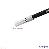 DIGNO SketchStic Felt Tip Pens, BLACK, Pack of 12, Fibre Felt Tip Colour Pens, Write Draw Sketch Mark, Perfect for School Office Home Everyday Use - Image 5