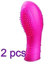 hguim 2pcs Silicone Finger Set Couple Flirting Toys Personal Finger Massager