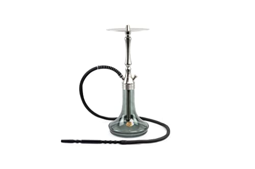 OMG® Shisha Edelstahl Hookah Nargile Wasserpfeife Shisha Set Perfektes Raucherlebnis V2A EdelstahlWG20 (Oliv Grün)