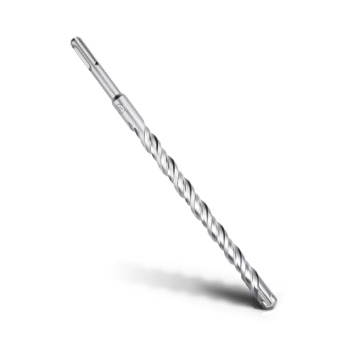 MOXPIFY Broca SDS Plus 16 x 210 mm, broca para hormigón con 4 cortes de carburo de tungsteno y doble hélice, martillo perforador para hormigón, piedra, piedra natural