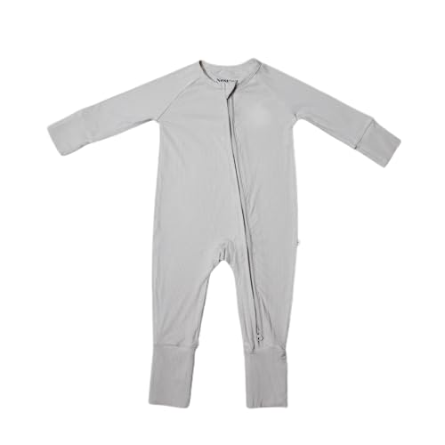 Image of Nesting Club Ribbed Bamboo Baby Romper, Ribbed Bamboo Baby Pajamas & Loungewear–Newborn- 12-Months Gender Neutral Essentials