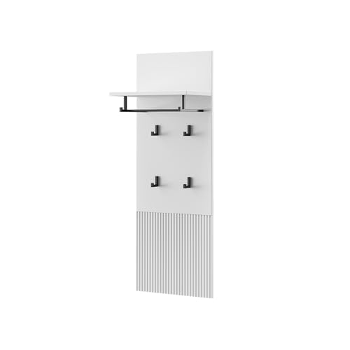Vicco Wandgarderobe Eliza, Weiß, 43 x 120 cm