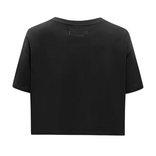Camiseta NBA de algodón para mujer que buscan comodidad holgada XL negra 3