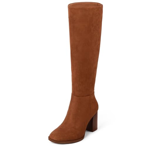 MUCCCUTE Brown Knee-High Boots Women US 7