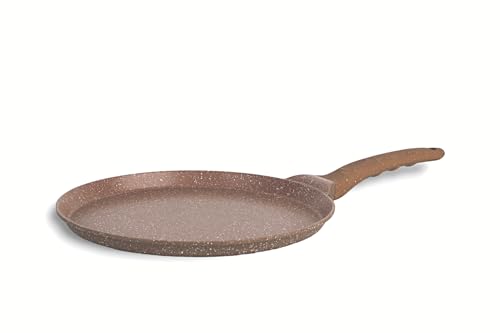 Image of ATTIL - Non Stick Mini Dosa Tawa - Gas & Induction Base - Tawa for Omlet and Mini Dosa (22cm) - Granite Brown