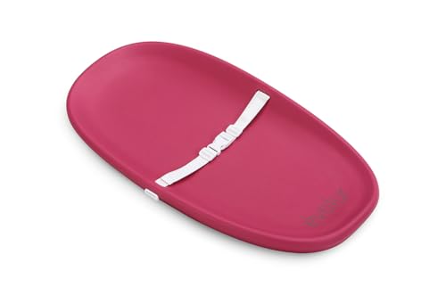 Image of Evolur Eva Baby Changing Pad in Fuschia Pink, Soft, Lightweight and Portable Changing Pad, Fits All Changing Table, Waterproof Firm Padding