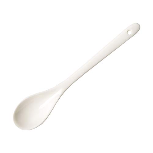 Porlien 6-inch White Teaspoons, Small Coffee Spoons Set of 6, Perfect for Mugs and Coffee Cups