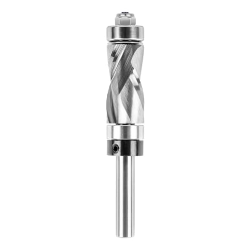 SpeTool Trim Router Bit with Top&amp;Bottom Bearing 1/4 Shank 1/2 Cutting Dia