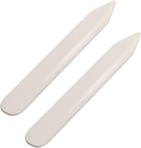 WUTA Falzbein Set, Falzbein für Papier, Falzbein Werkzeug für DIY, handgefertigtes Polieren, Buchbindefalzbein und Papierbasteln(A 2 Stück)