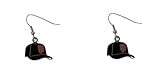 Pro Specialties Group MLB Earrings, Team Colors, One Size, Small (San Francisco Giants J Hook Hat Earrings)