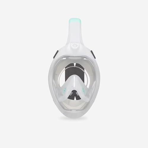 SUBEA TRIBORD Easybreath 500 Full Face Snorkeling Mask (2024 Version) with Dry-top Release, Panoramic 180º View, Anti-Fog. Includes a Large Microfiber Cloth 6.6