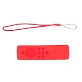 Capa Protetora de Silicone Akozon para Controle Remoto Fire TV Stick Lite – Capa de Armazenamento Com Aderência Macia para Máxima Proteção e Conforto (Conjunto Vermelho)