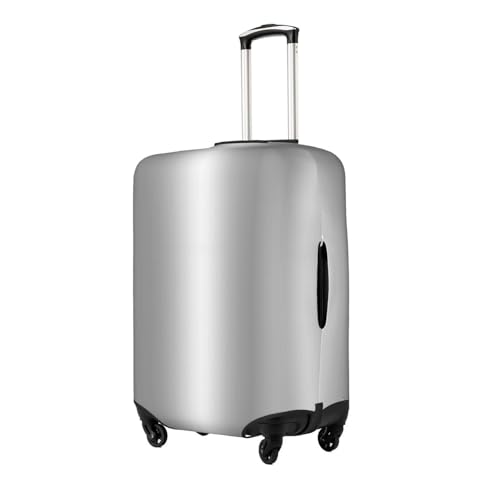 Silver Dripping Glitter Metallic -1 Luggage Cover, Protective Washable Suitcase Cover - Travel High Elastic Fibers Suitcase Protector Fits Medium, Black2