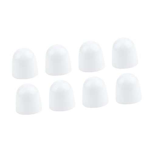 WeiLaiKeQi 8 Pieces Toilet Screw Head Covers Bathroom Toilet Accessories Easy Installation Bolt Cover Replacement for Household, White