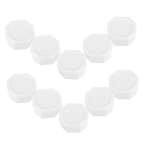 KOMBIUDA 10 Pcs Tennis Racket End Covers Durable Grip Handle Accessories for Enhanced Comfort Sweatproof Design Protection Play