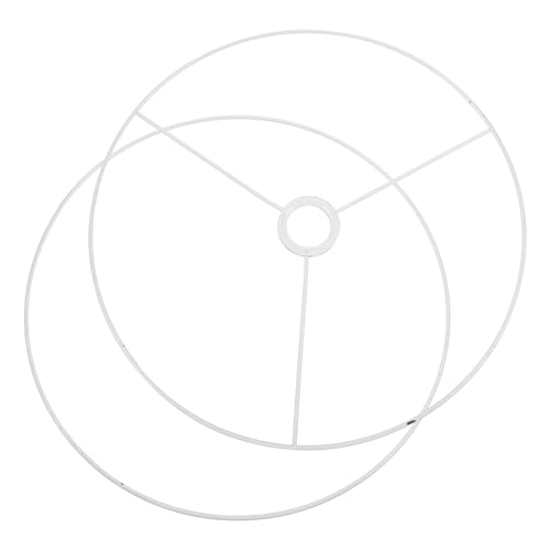 Balacoo Diy Lampshade Frame Metal Pendant Light Frame Round Chandelier Bracket E27 Socket Easy Install