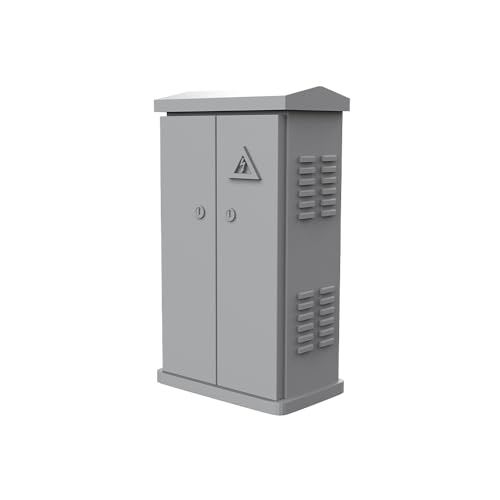 ミニチュア工場建物軍用付属品小道具展示用配電変圧器ボックス