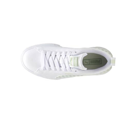 PUMA Kids Girls Mayze Gingham Cozy Lace Up Sneakers Shoes Casual - Green, White4